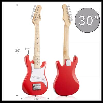 30-Inch Beginner Electric Guitar Starter Bundle with Amplifier, Gig Bag, and Accessories – Perfect for Kids image 4