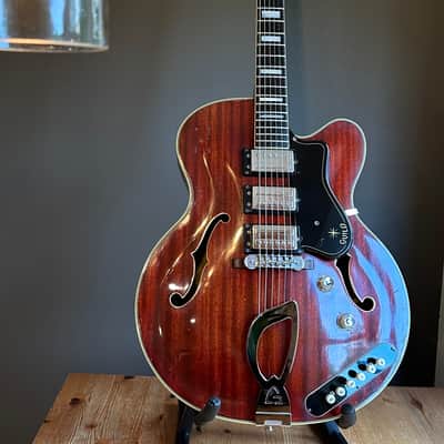 1962 GUILD SF-350 Stratford Starfire in Incredibly Rare All-Mahogany Cherry Finish image 2