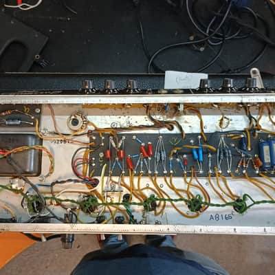 Fender Bassman 2-Channel 50-Watt Guitar Amp Head 1967 w/ 2x12 Cab image 13