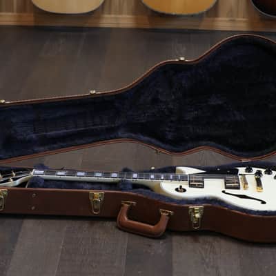 2017 Gibson Custom Alex Lifeson Limited Edition ES-Les Paul Custom #57 of 200 Semi-Hollow Electric Guitar Classic White + COA OHSC image 22