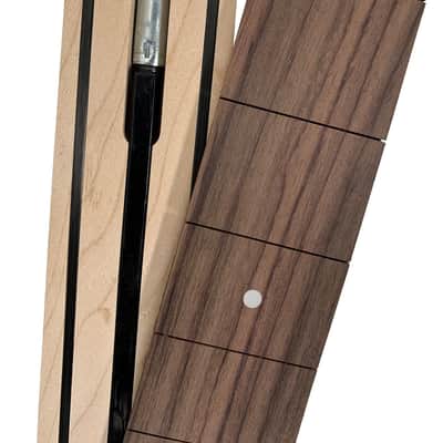 Journey Instruments OE990CB Solid Poplar Flamed Maple Top Overhead 6-String Electric Travel Guitar w/Gig Bag image 6