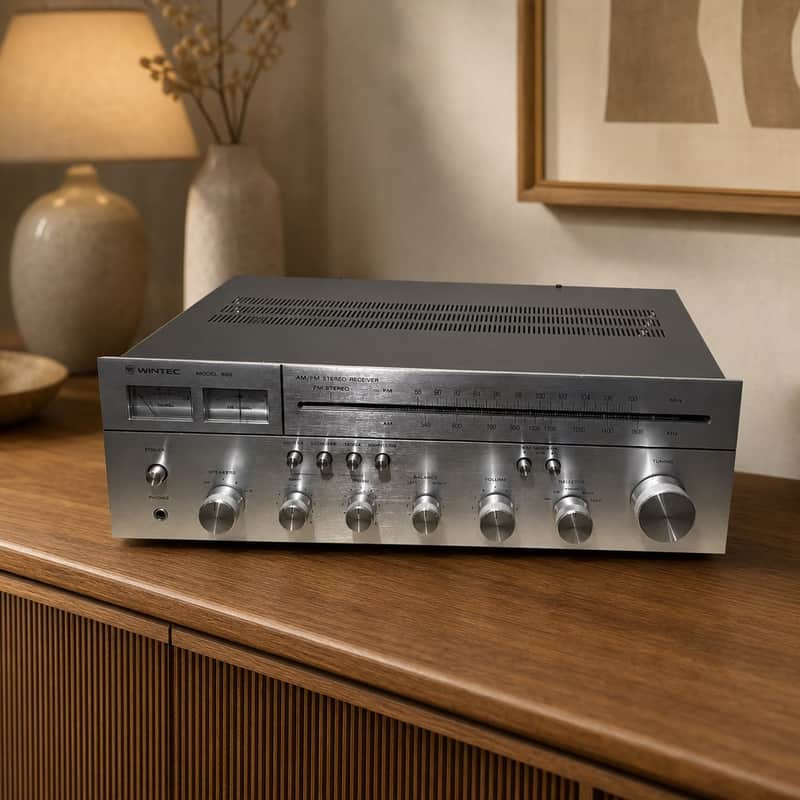 WINTEC 555 Rare Vintage Stereo Receiver Serviced Tested Phono Serviced Warranty image 1