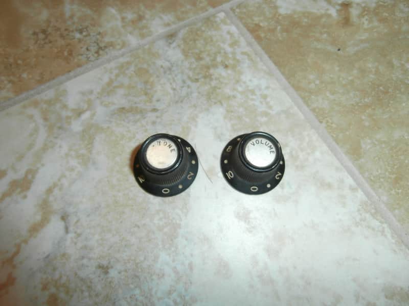 Vintage Set of 1960's Japan Teisco Guitar Volume and Tone Knobs! image 1