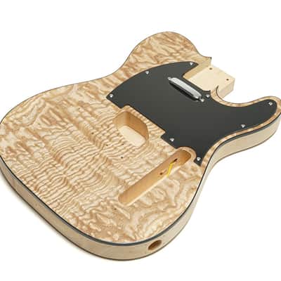 Solo TCK-10 DIY Electric Guitar Kit With Ash Burl Top image 2