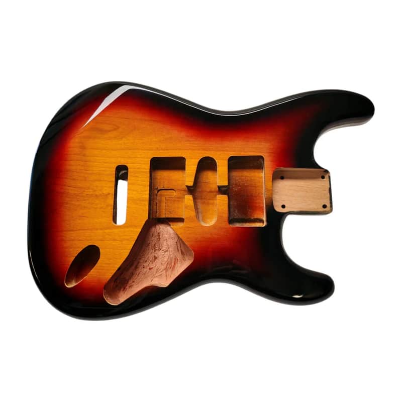 Sunburst (three tone) Nitro Stratocaster body HSH image 1