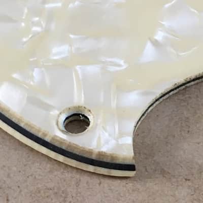 Aged Vintage Reissue USA Relic Pickguard Fender Mustang Guitar Aged Cream Pearl image 5