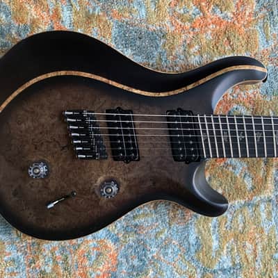 PRS Private Stock #7664 Custom 24 Multi-scale 7-string 2020 Charcoal Burst image 4
