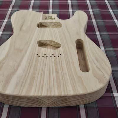 Woodtech Routing - Swamp Ash/Swamp Ash - Neck Humbucker - Chambered Telecaster Body - Unfinished image 3
