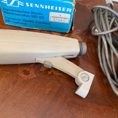 Sennheiser MD 421-2 Cardioid Dynamic Microphone 1960s - 1970s - White image 9