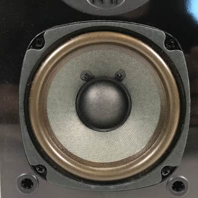 Vintage NHT Super Zero A450 Bookshelf Speakers Piano Black image 4