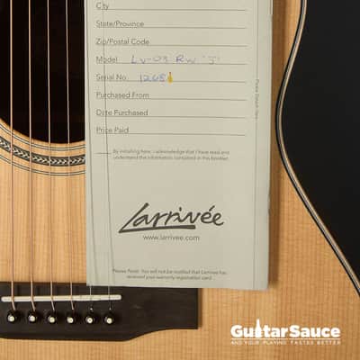 Larrivee LV 03 RW “S” Used (COD 1915UG) image 11