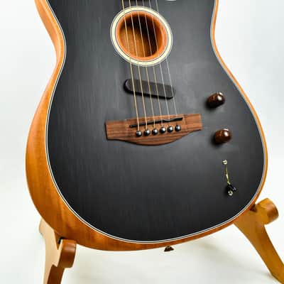Fender Acoustasonic Player Telecaster Brushed Black Acoustic Electric w/ Gig Bag image 2