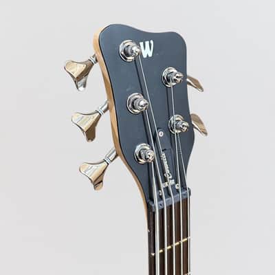 Warwick RockBass Corvette Basic 5 String Electric Bass Guitar - Ocean Blue Trans Satin image 10