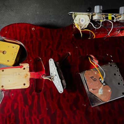 2018 Fender FSR Made in Japan Hybrid '60s Telecaster Quilt Top – Transparent Red / Pro Set Up image 10