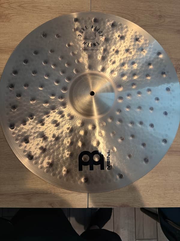 Meinl 22" Pure Alloy Extra Hammered Ride Cymbal 2017 - Present - Traditional image 1