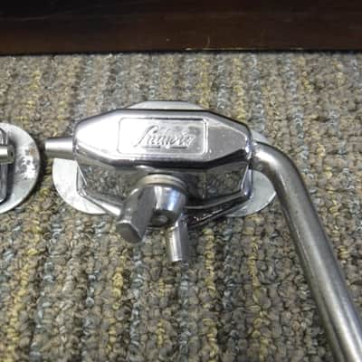 Vintage Ludwig 1960's Folding Bass Drum Spurs with Brackets image 2