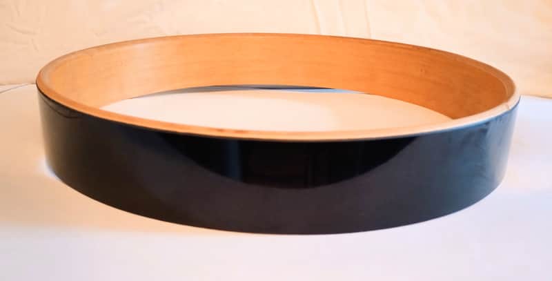 LUDWIG MAPLE RING FREE FLOATING PICCOLO SHELL 70's - BLACK CORTEX - FREE SHIP TO C-USA! image 1