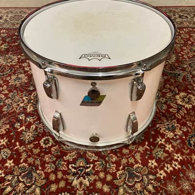Vintage Ludwig 14x10 Rack Tom White Cortex Blue/Olive Badge USA Late 70s/Early 80s image 2