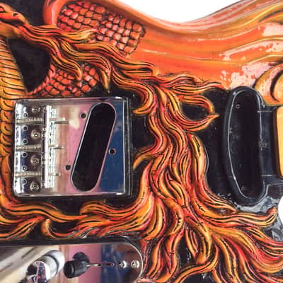DIY Guitar Kit Telecaster Project Builder Custom Carved Phoenix Solid Alder Tele Body image 5