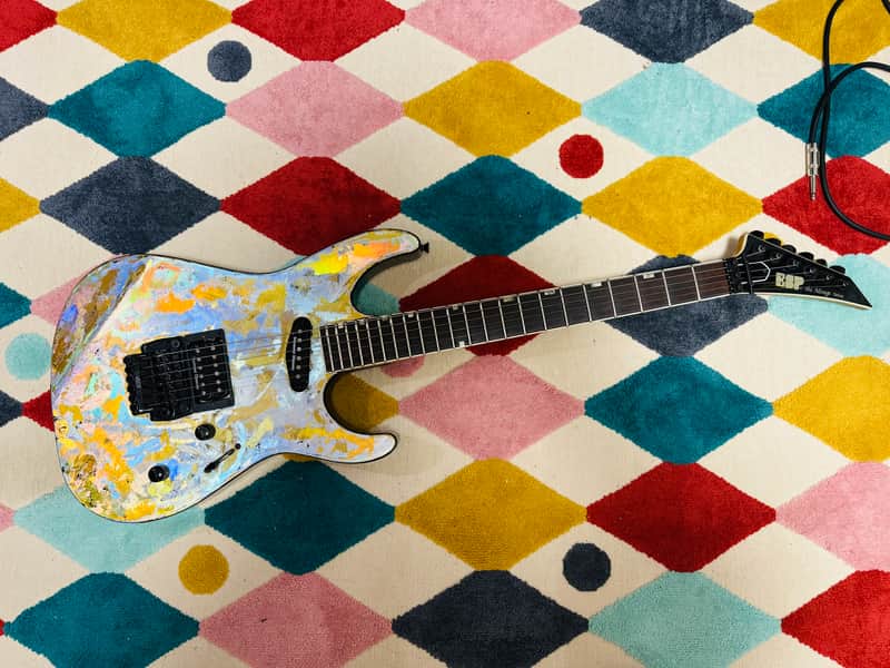 ESP Mirage Deluxe 1989 - Holoflash -Jackson Lawsuit Headstock image 1