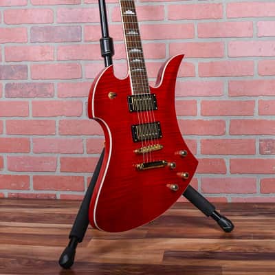 B.C. Rich Mockingbird 100th Namm Limited Edition #52 of 100 Flame Maple Top Transparent Red 2001 w/OHSC image 5