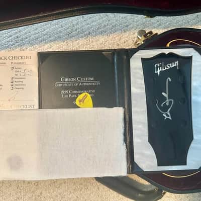 Gibson Custom Shop Special Order '59 Les Paul Standard Reissue / Gibson Custom Shop 2012 Commemorative 59 Les Paul - 1 of 30 Signed By Les Paul - Case & COA image 16