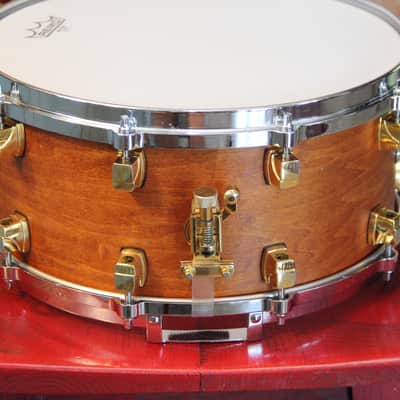 Yamaha Maple Custom - natural vintage 6.5x14 snare drum image 9