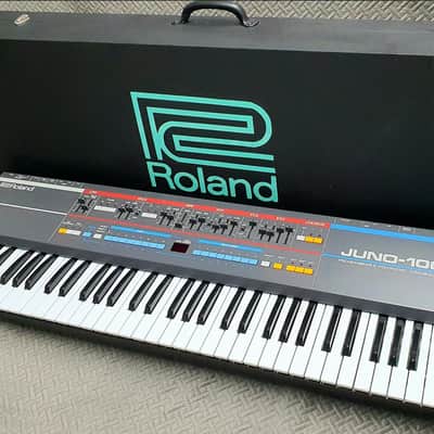 Roland Juno-106 61-Key Programmable Polyphonic Synthesizer 1984 - 1985 - Black image 11
