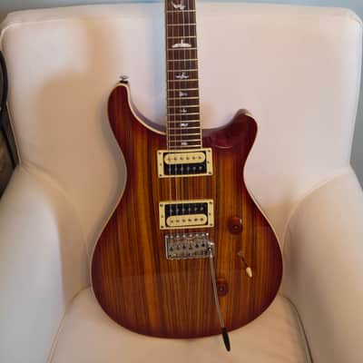 PRS SE Custom 24 Zebrawood 2018 - Vintage Sunburst w/ PRS Locking Tuners image 6
