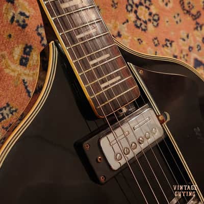 1967 Firstman Liverpool Special Black w/ Gigbag | Teisco-Made, Hollow Body, Japan Vintage image 12