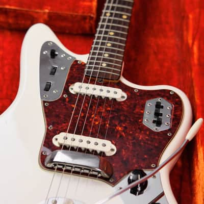 1963 Fender Jaguar Olympic White with Matching Headstock image 7