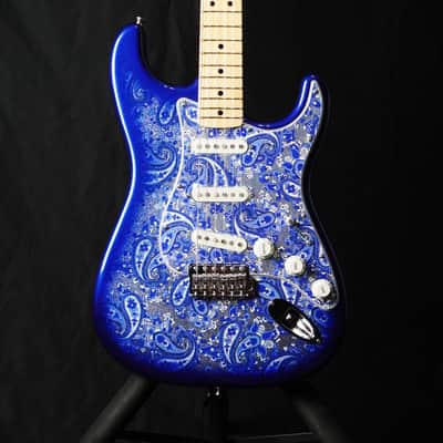 *NEW IN BOX* Fender MIJ Limited Stratocaster 2025 – Rare Indigo Paisley, Flagship Tokyo Exclusive Color image 2