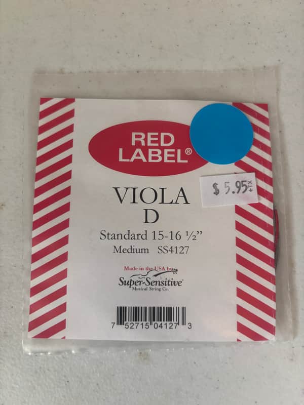 Red label SS4127 Viola D Standard 15-16 1/2" String image 1