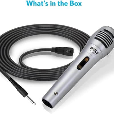 Wired Dynamic Microphone - Professional Moving Coil Unidirectional Handheld Mic with Built-in Acoustic Pop Filter, Rugged Construction, Steel Mesh Grill, 6.5 ft XLR Audio Cable Wire- PDMIK1 image 5