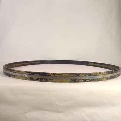 Slingerland 30"COW Bass Drum Hoop Rim 70s US Chrome-Wood Marching Concert Parade image 3
