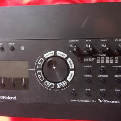 Roland TD-17 Module with Wiring Harness + Powers Supply *NO MOUNT is included* Tested + works great scuffs image 3