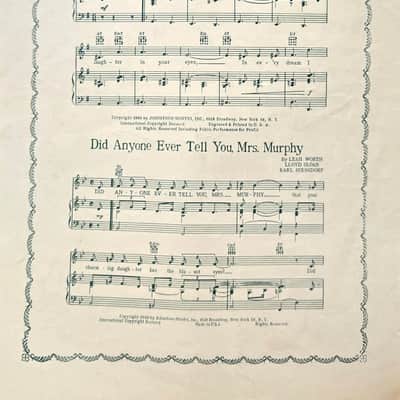 (USED/VINTAGE Sheet Music) Hang Your Wishes on the Tree - Piano/Vocal/Chord Names image 3