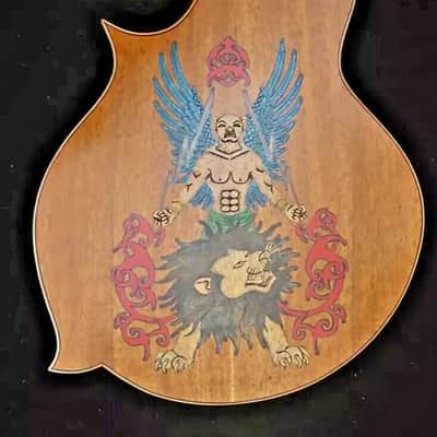 Blueberry Handmade Mandolin F-Style Devil Motif image 12