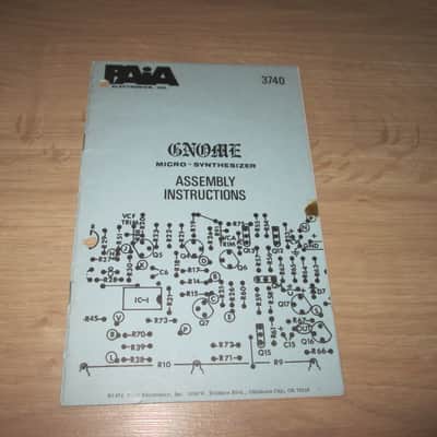 PAIA Gnome Original Assembly Manuals + Brochure and Service reports – 1974  - Synthesizer Brochure/Catalog image 5