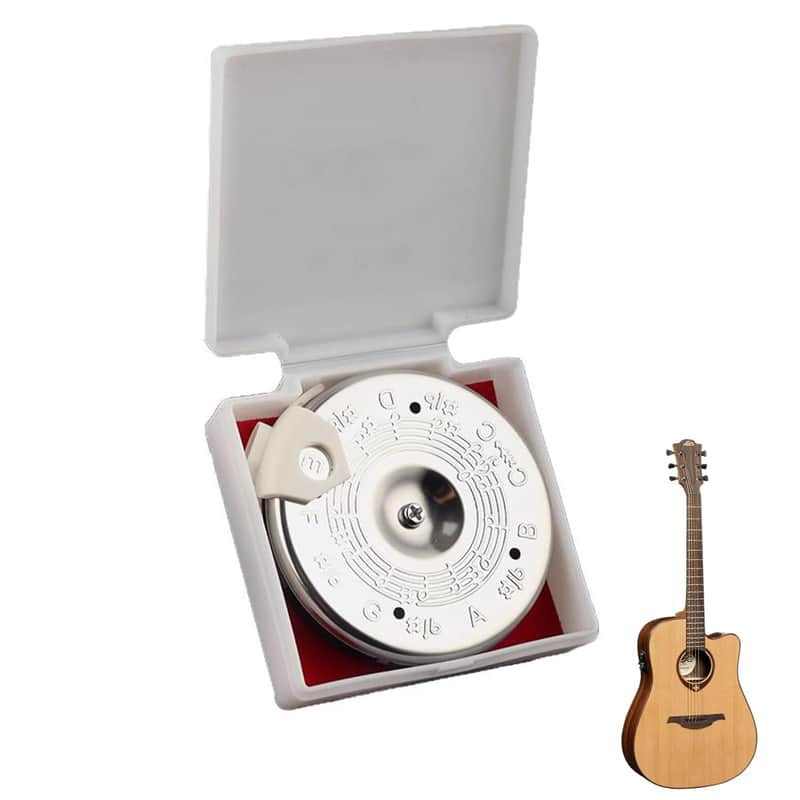 13 Tone Pitch Pipe,Pitch Pipe For Singers,Sensitive Pitch Pipe,Bass Tuner,Violin Tuner,Guitar Tuner,Chromatic Tuner,Ukulele Tuner With Storage Box For Guitar Bass Violin Ukulele Chromatic Tuning image 1