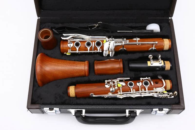 Bb Clarinet with Rosewood Body – 17-Key Silver-Plated | B-Flat Clarinet for Students & Advancing Players image 1