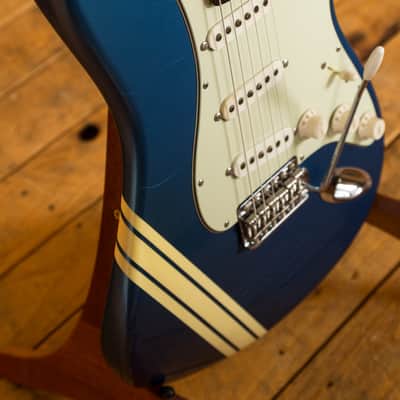 Fender Custom Shop Racing Stripe Closet Classic Strat Lake Placid Blue image 9