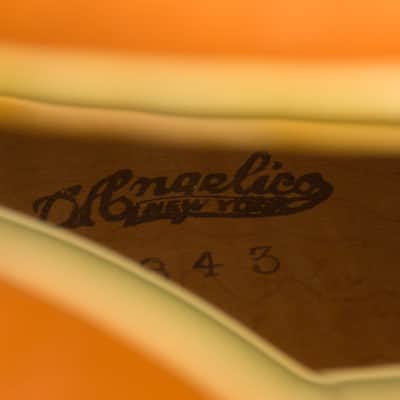 Immagine D'Angelico  Excel Arch Top Acoustic Guitar (1950), ser. #1843, original brown hard shell case. - 13