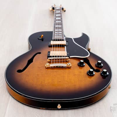 1990 Greco RS-90 Clear Sound Project Vintage Semi-Hollow ES-Style Guitar Sunburst, Japan Fujigen image 11
