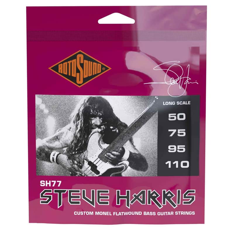 Rotosound Steve Harris SH77 Custom Flatwound Bass String Set 50-110 image 1