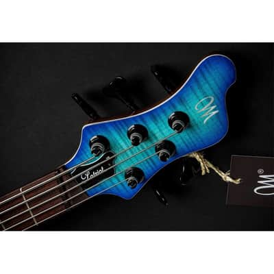 Mayones Patriot 5 V-Frets 5-String Multi-Scale Bass Guitar (Trans Jeans Black 3-Tone Blue Burst Out) image 15
