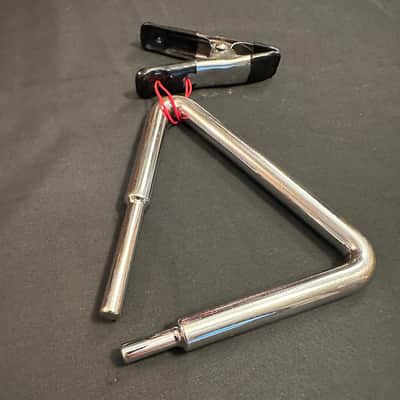 Alan Abel 6" Symphonic Steel Triangle w/LP Double Loop Clip - EXCELLENT image 4