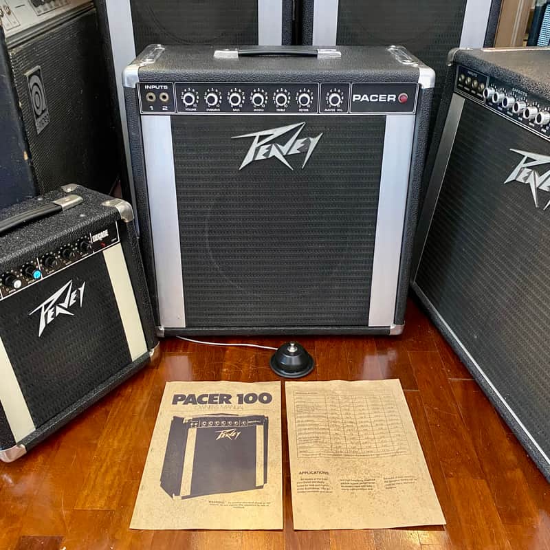 1975-1989 Peavey Pacer 100 SS Series 45-Watt 1×12″ Guitar Comb…