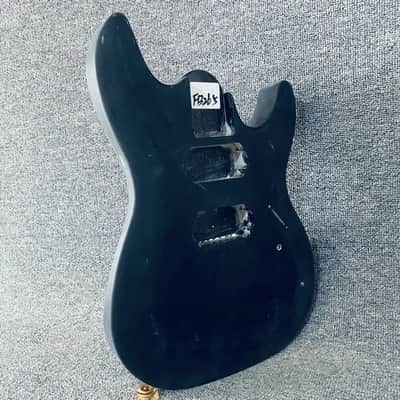 Black HH Guitar Body for Bolt On Project Build image 9
