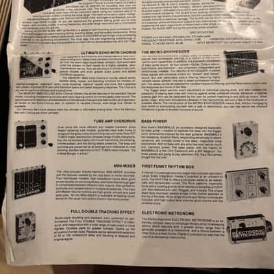 Impossibly Clean Electro-Harmonix Deluxe Electric Mistress V1 with original Box, paperwork and Reticon SAD1024A chip!!! image 20